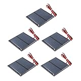 LOVIVER 5x Mini Solarpanel Kleine Polykristalline Solarzelle Solar Panel Modul 5,5V