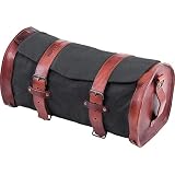 H&B Hecktasche Motorrad Motorradtasche Hecktasche Legacy Canvas/Leder 28 Liter schwarz, Unisex, Multipurpose, Ganzjährig, Baumw