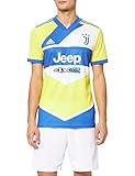 adidas Mens JUVE 3 JSY T-Shirt, Shock Yellow/HI-Res Blue S18, 56