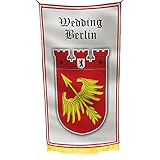 Apedes Wedding Berlin Bezirk Wappen Garage Hangar Kellerflagge 90 x 150