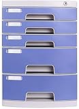 Vertikale Aktenschränke, Bequeme Aktenklassifizierung Attraktives Qualitätsdesign Aufbewahrungseinheit Organizer Desktop-Schrank Ultra-stabiles Gehäuse Pp-Kunststoff - 39,4X29,5X43cm (Farbe : B1, Größ