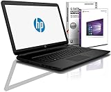 HP (17,3 Zoll) Notebook (AMD A6-9225 Dual Core 2x3.0 GHz, 8GB RAM, 1000GB HDD, DVD±R/RW, Radeon R4, HDMI, Webcam, Bluetooth, USB, WLAN, Windows 10 Pro Bit, MS Office 2010 Starter) (Generalüberholt)