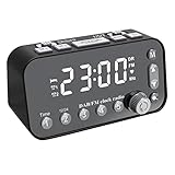 B Blesiya DAB + FM Tragbarer Digitaler Radiowecker mit Sleep Timer Funktion, B