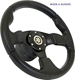 [DTi M10] Dorado Tuning Sportlenkrad/Lenkrad Ø 320mm Rallye/Drift/Rannen/Universal/Schwarz/Special Perforiertem Griffb