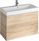 Keramag iCon Waschtischunterschrank 890 x 620 x 477 mm Korpus/Front: Holzstruktur Eiche N