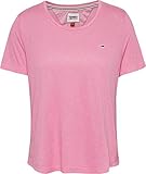 Tommy Jeans Damen TJW REGULAR SCOOP NECK TEE T-Shirt, Rosa/Gänseblümchendesign, M