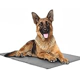 PetSol Hunde Kühlmatte (90x50cm) Haustier Pet Dog Cooling Mat Kühlmatte für Hund & Katzen Haustier Eismatte Selbstkühlende Matte Hunde Kühl Hundedecke Kaltgelpad Haustier Matte fü
