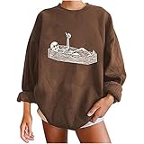 Damen Crop T-Shirt Rundkragen Langarmshirt mit Kontrast Paspel Langarm Obterteil Tops S