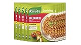 Knorr Spaghetteria Bolognese Pasta in Fleisch-Tomaten-Sauce, 10er Pack (10 x 160 g)
