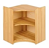 BioKinder 22235 Lara Regal Bücherregal Holzregal Kinderregal Ecklösung aus Massivholz Erle 80 x 70