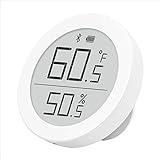 Qingping Bluetooth Digital Thermometer Hygrometer Sensor, Works with Apple HomeKit (Only Works with iOS), Smart Indoor Temperature and Humidity Monitor with E Ink Display for Home R