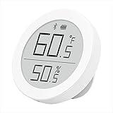 Qingping Bluetooth Digital Thermometer Hygrometer Sensor, Works with Apple HomeKit (Only Works with iOS), Smart Indoor Temperature and Humidity Monitor with E Ink Display for Home R