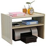 Druckerständer mit Lagerung Druckerständer Druckerregal Holzdrucker Regal Office Desktop-Regal 3-Layer-Multifunktions-Einfache Einfache Heim- und Bürospeicherorganisation Druckertab