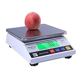 FHKBK Digitale Küche Digitalwaage Lebensmittel 10kg/0,1g Hochpräzise Digitale genaue analytische elektronische Waage Laborwaage industriell mit Zählfunktion Lebensmittel Fleischwaag