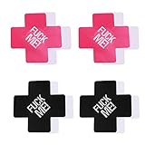 MILISTEN 4 Pairs Kreuz Nippel Abdeckung Leucht Nippel Pasties Self Adhesive Nippel Abdeckung Sexy Concealer Frauen Nippel Aufkleber Brust Pasties Pads Set für Paar Bett Spiel Zubehö