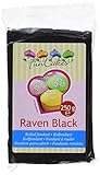 FunCakes Fondant - Raven Black 1er Pack (1 x 250 g) schw