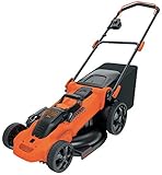 Black+Decker 3-in-1 Akku-Rasenmäher (mit Autosense 36V, 48 cm Schnittbreite, für mittlere und große Gärten, inkl. 2 Akkus, 90-Min Schnellladegerät, 50l Fangsack, Mulchfunktion) CLMA4820L2-QW