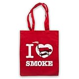 My Icon Art & Clothing I Love Smoke Smoked Meat BBQ Smoker Umhangetaschen, R