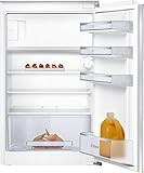 Bosch KIL18NSF0 Serie 2 Einbau-Kühlschrank, 88 x 56 cm Nische, 129 L, Schleppscharnier, Made in Germany, LED-Beleuchtung gleichmäßige Ausleuchtung, MultiBox Lagerung von Obst und Gemü