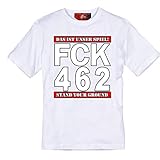 Volkspark Hamburg Streetwear Herren T-Shirt FCK 462 (DFB) (Weiss, s)