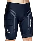 Herren Fahrrad-Shorts, 4D, gepolstert, für Rennrad, MTB, Upgrade 1, Groß