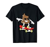 Rollstuhl Skateboard Kackhaufen | Lustiges Kacke Kot Design T-S