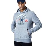 New Era NFL New England Patriots Graphic Kapuzenpullover Herren grau/blau, XL