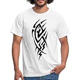 Spreadshirt tribal Tattoo Männer T-Shirt, XXL, Weiß