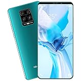 KHDJ Smartphone ohne Vertrag Note9 Plus, Android 10 Handy, 5.8 Zoll HD+, Octa Core 6GB + 128GB, 4800 mAh Akku, 13MP Kameras, 4G Dual SIM Handy, Face ID/Fingerabdruck,Grü