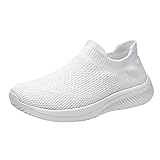 Eaylis Damen Mode Mesh Slip-On Sportschuhe Runing Atmungsaktive Turnschuhe, Sneaker Atmungsaktiv Turnschuhe Leicht Laufschuhe Straßenlaufschuhe Sportschuhe F