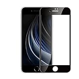 Echden Panzerglas Schutzfolie kompatibel für iPhone SE 2020[2 Pack] Panzerglasfolie Vollständige Abdeckung Screen Protector HD Displayschutzfolie Tempered Glass-Schw