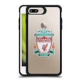 Head Case Designs Offizielle Liverpool Football Club Crest Logo Schwarz Stossfeste Doppelschutzhülle für Apple iPhone 7 Plus/iPhone 8