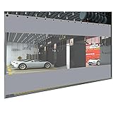 ASPZQ Klarer Planenvorhang Im Freien, wasserdichte Terrassenüberdachung, PVC 0,5 Mm mit Öse Veranda-Überdachung Pavillon Balkonvorhänge, Anpassbar (Size : 1x0.8m)