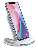 Wireless Charger Induktions Ladegerät Qi Charger Drahtlose Faltbare Schnellladegerät für Samsung Galaxy S20+ S8 S7 Edge/10/9/8, iPhone 12/SE /11 Pro/8 Plus und alle Qi Fähige G