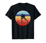 Eishockey Spieler Vintage Ice Hockey Retro Hockey Sun T-S