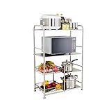 WLP-WF Küchenregal 4-Schicht-Edelstahl Mikrowelle Ofen Gemüselagerwagen Für Küche Home Office Kitchen Storage Rack gfhfgfdgfdg / 72x36x112