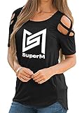 CHAIRAY Kpop SuperM Shirts Baekhyun Taeyong Lucas Mark Taemin T-Shirt für Damen M