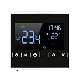 Programmierbar Raumthermostat, Digital Thermostat Raumthermostat Thermostat Heizung programmierbare LCD-Display Touchscreen für Fußbodenheizung Wasserheizung