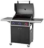 tepro 3302 Gasgrill Keansburg 3, Gesamtleistung max. 10,6 kW, Grillfläche: ca. 61 x 43