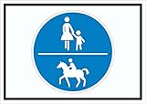 HB-Druck Schild GEH- und Reitweg Symbol A1 (594x841mm)