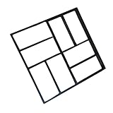 BESTonZON Betonform Pflasterform Gehwegplatten Form Kunststoff 40x40cm Beton Gehwegen Trittsteinen DIY Garten Gießform Rasen Terrasse Hof Pflaster Formen Gartenweg Schab