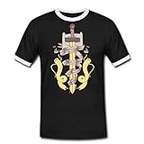 Spreadshirt Adventure Time Mit Finn Und Jake Schwert Männer Kontrast T-Shirt, XL, Schwarz/Weiß