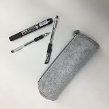 Loialpupy Filz Kawaii Pencil Case Zylindrischer Reißverschlussstiftbeutel Schminktasche für Kinder (B)