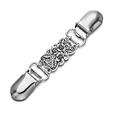 Retro Cardigan Clip Sweater Clip Frauen Filigran Cinch Rückseite der Kleider Schal Clip