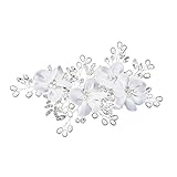 STOBOK Braut Blume Seite Haarspangen Perle Braut Kopfschmuck Exquisite Hochzeit Haarschmuck