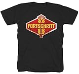 Fortschritt LPG DDR Ossi Traktor ZT 300 Ostdeutschland VEB MZ schwarz T-Shirt Shirt 3XL XXXL