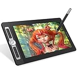 Funien Digitale Kunstgrafik,16HD Pro Portable 15,6-Zoll-H-IPS-LCD-Grafik-Zeichen-Tablet-Display Digital Art Drawing Pad 8192 Druckstufe Passive Technolog