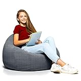Gaming Sitzsack XXL, Bezug für Kuschelecke - Riesen Bean Bag ohne Füllung für Deko, Jungen und Kinder - Sitzpouf Erwachsene, Bodenstuhl, Bodenkissen Grob, Chill Sessel – Relaxo Sitzsäcke G