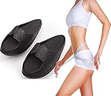 Damen Abnehmen Bein Hausschuhe Halbe Palm Sportsandalen,Beine Hausschuhe Halbpalme Stretch Massage Schütteln Schuhe,Bodybuilding Shaking Schuhe,Korrektur O-Beine Und Valgus Daumen 1,M(39-41)