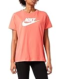 Nike Damen NSW Entl Icon Futur T-Shirt, Magic Ember/White, M